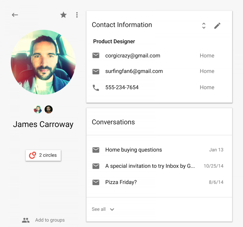 Google Contacts: Bringing everyone together 