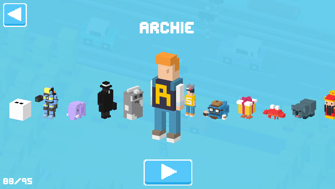 Crossy road персонажи картинки