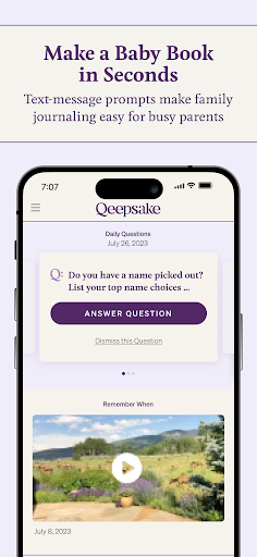 Qeepsake: Family & Baby Book