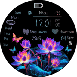 BFF2 – Neon Art Lotus Flower