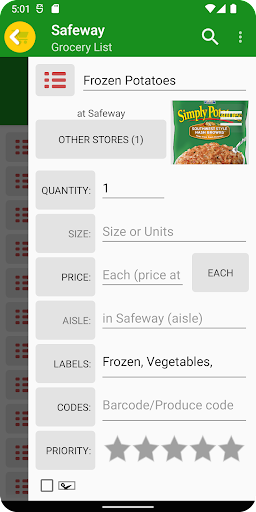 Grocery List App – rShopping