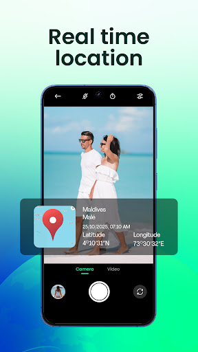 GPS Cam: Timestamp & Location