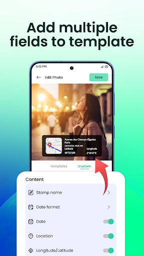 GPS Cam: Timestamp & Location