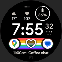 Pride Flag Watch Face