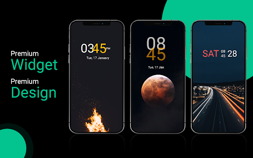 Digital Clock Widget Premium