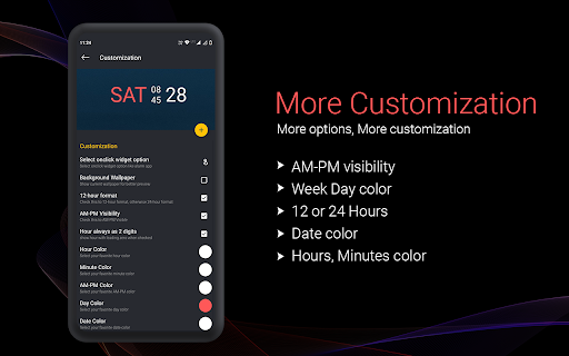 Digital Clock Widget Premium
