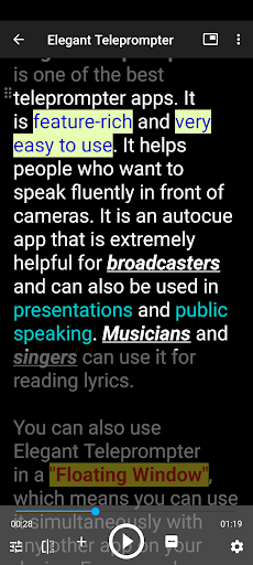 Elegant Teleprompter Pro