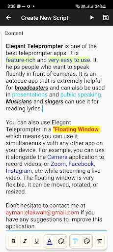 Elegant Teleprompter Pro
