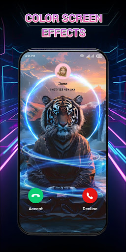 Color Call Theme, Call Screen