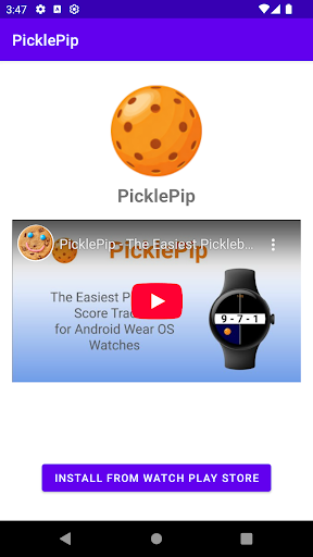 PicklePip – WearOS Pickleball