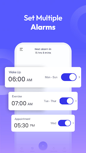 Clock Launcher: Set Alarms