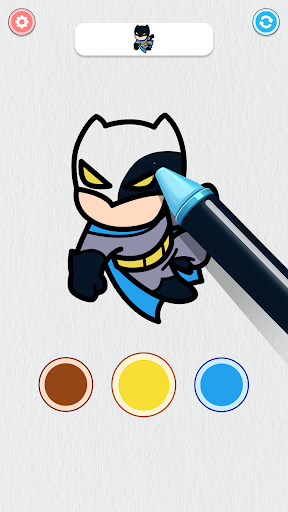 Coloring Paint: ASMR Superhero