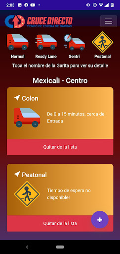 Cruce Directo Garitas