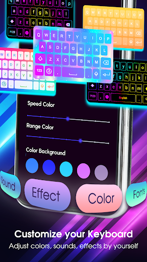 Neon LED Keyboard: RGB & Emoji