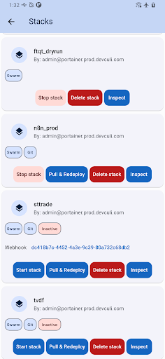 Portainer Mobile: Docker Mgt