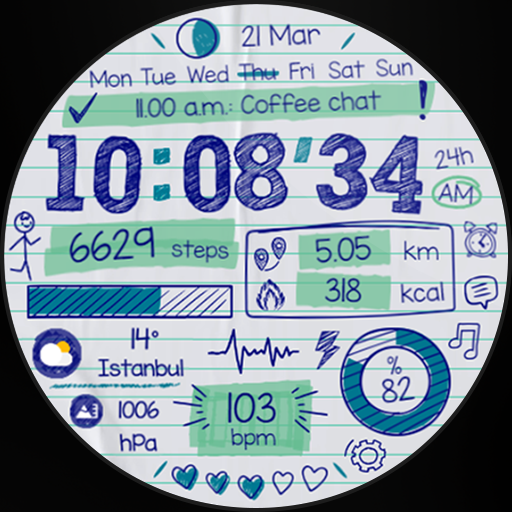 Paper of Time – Watch Face
