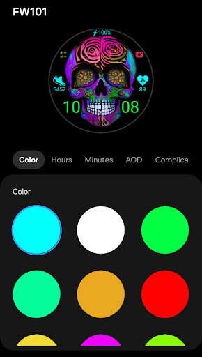 FW101 Digital Watch Face