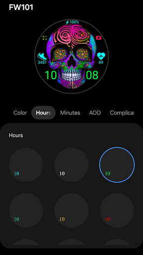 FW101 Digital Watch Face