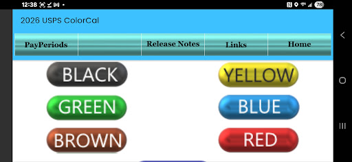 2026 ColorCal USPS Calendar