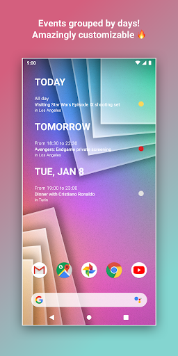 Calendar Widget Agenda Planner
