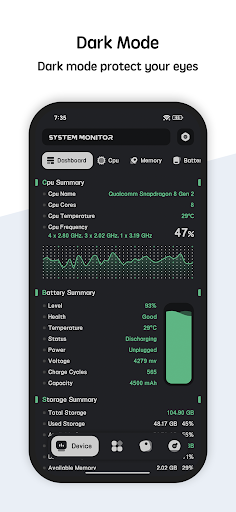 System Monitor Cpu Ram Battery