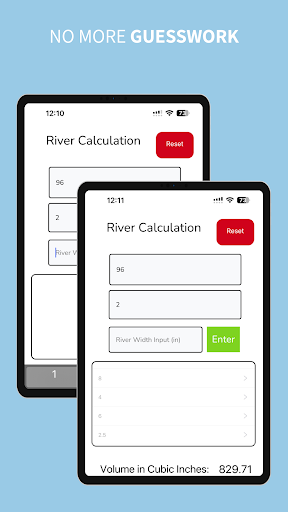 Epoxy River Calculator
