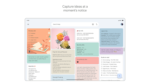 Google Keep – Notes and lists