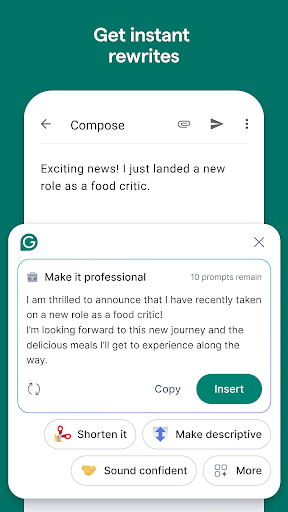 Grammarly-AI Writing Assistant