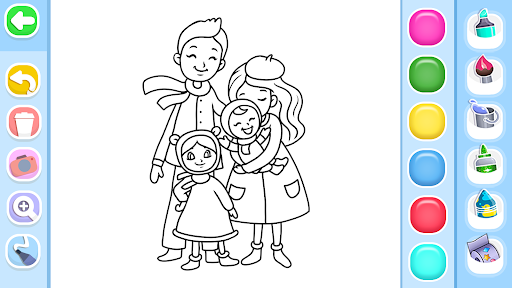Family Love Coloring Book