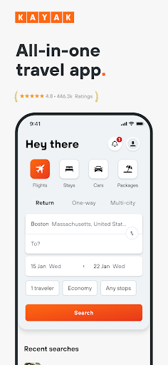 KAYAK: Flights, Hotels & Cars