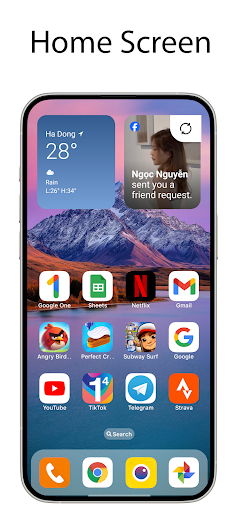 OS Launcher 18 – Phone 16 Max