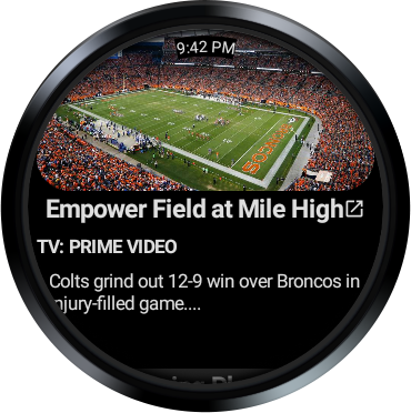 Premium NFL app for Wear