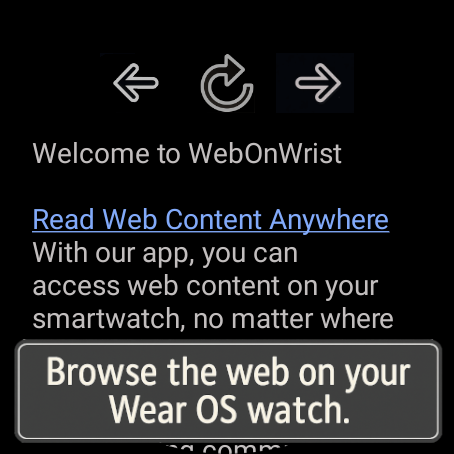 webOnWrist: News & Browser