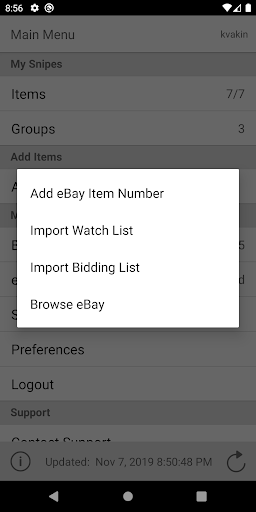 Auction Bid Sniper for eBay