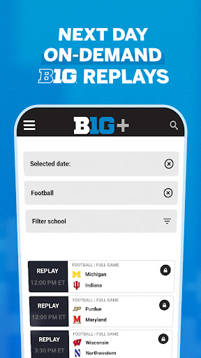 B1G+: Watch College Sports
