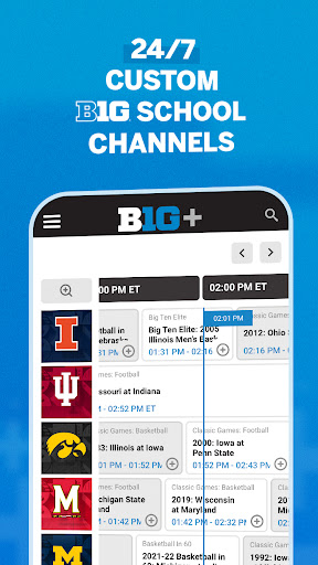 B1G+: Watch College Sports