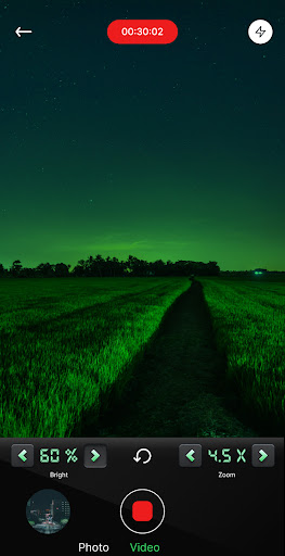 Night Camera Mode: Video Photo