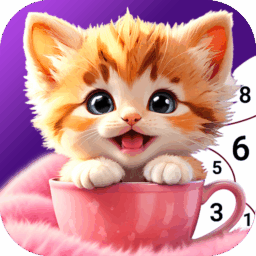 Lovely Color-Paint by number