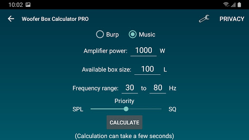 Woofer Box Calculator PRO