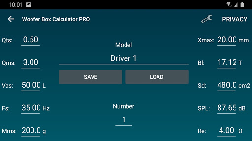 Woofer Box Calculator PRO