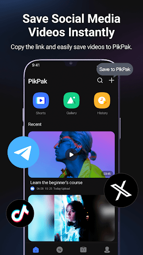 PikPak-Safe Cloud, Video Saver