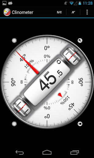 Clinometer + bubble level