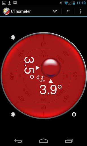 Clinometer + bubble level