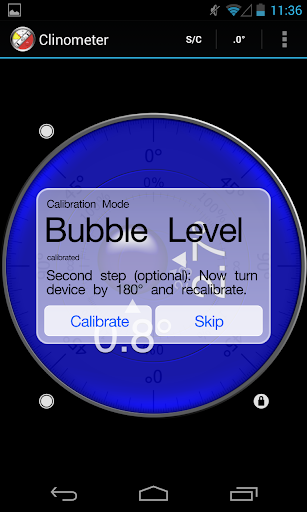 Clinometer + bubble level