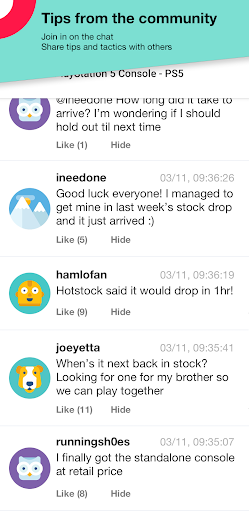 HotStock – in-stock alerts