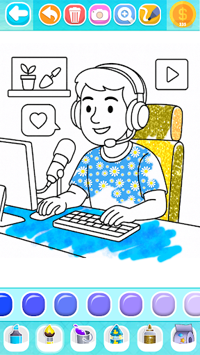 Professions Coloring Book Kids