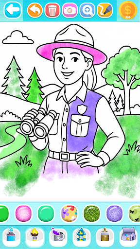 Professions Coloring Book Kids