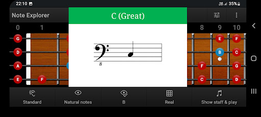 Bass Guitar Note Trainer