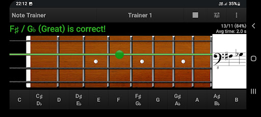 Bass Guitar Note Trainer