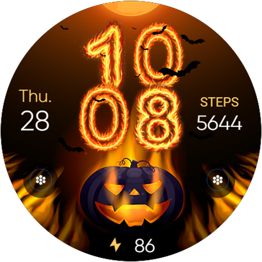 Halloween In Fire – Wear OS